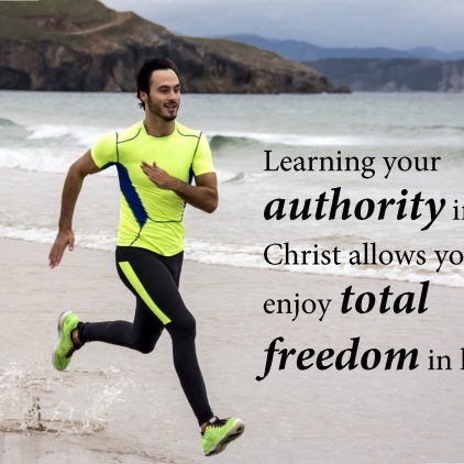Man on beach running